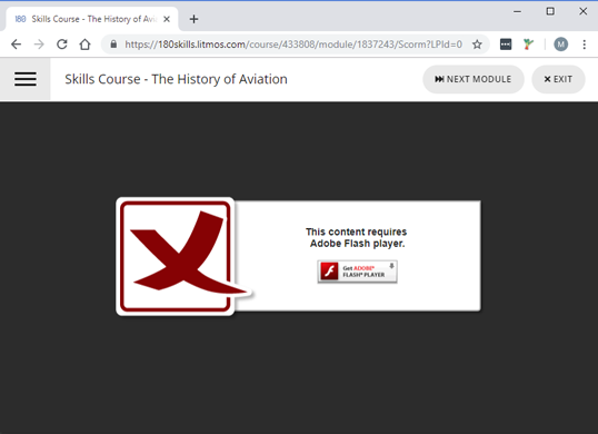 Get Adobe Flash Player - Chrome